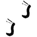 TENDYCOCO 2pcs Faux Tail Fox Costume Fox Ears and Tails Costume for Adults Wolf Tail and Ears Cat Costume Tail The Mask Costume Wolf Costume Outfit Animal Big Tail Artificial Fur