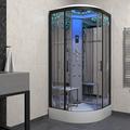 Maclean International Limited T/A I Insignia Steam Enclosure Quadrant Shower Cabin 900x900 Platinum Range Black