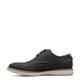 Florsheim Men's, Vibe Canvas Plain Toe Oxford, Black Canvas/Cognac Smooth W/White Sole, 8 Wide