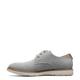 Florsheim Men's, Vibe Canvas Plain Toe Oxford, Gray Canvas/Cognac Smooth W/White Sole, 12