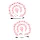 Kisangel 2pcs Exercise Hoop Exercise Fitness Hoop Home Fitness Equipment Non- Fall Fitness Hoop Workout Abdomen Fitness Thin Waist Artifact To Rotate Waist and Abdomen