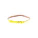 J.Crew Factory Store Leather Belt: Yellow Print Accessories - Women's Size Small