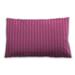 Ahgly Company Patterned Indoor-Outdoor Hot Pink Lumbar Throw Pillow