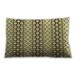 Ahgly Company Patterned Indoor-Outdoor Oak Brown Lumbar Throw Pillow