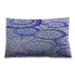 Ahgly Company Patterned Indoor-Outdoor Periwinkle Purple Lumbar Throw Pillow