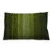 Ahgly Company Contemporary Modern Indoor-Outdoor Dark Forest Green Lumbar Throw Pillow