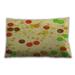 Ahgly Company Patterned Indoor-Outdoor Tea Green Lumbar Throw Pillow