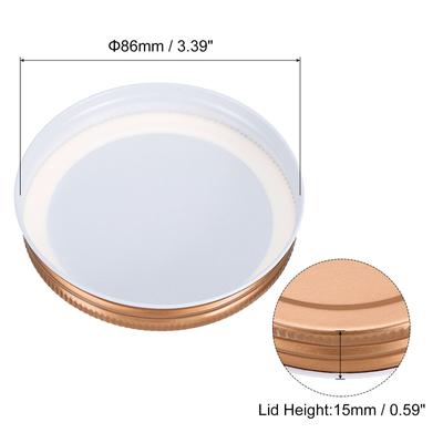 16Pcs Regular/Wide Mouth Tin Plate Mason Jar Lids for Canning Jars