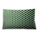 Ahgly Company Patterned Indoor-Outdoor Medium Forest Green Lumbar Throw Pillow