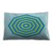 Ahgly Company Patterned Indoor-Outdoor Aquamarine Green Lumbar Throw Pillow