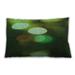 Ahgly Company Patterned Indoor-Outdoor Dark Forest Green Lumbar Throw Pillow