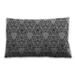 Ahgly Company Patterned Indoor-Outdoor Black Eel Black Lumbar Throw Pillow