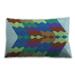 Ahgly Company Patterned Indoor-Outdoor Medium Aqua Marine Green Lumbar Throw Pillow