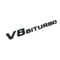 Autocollant de voiture ABS 3D logo BITURBO insigne d'emblème côté arrière autocollant de style