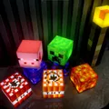 Minecraft Steve Light Up creeper LED Night agne Light Shoous Toys Creeper Model Toy Torch Hand