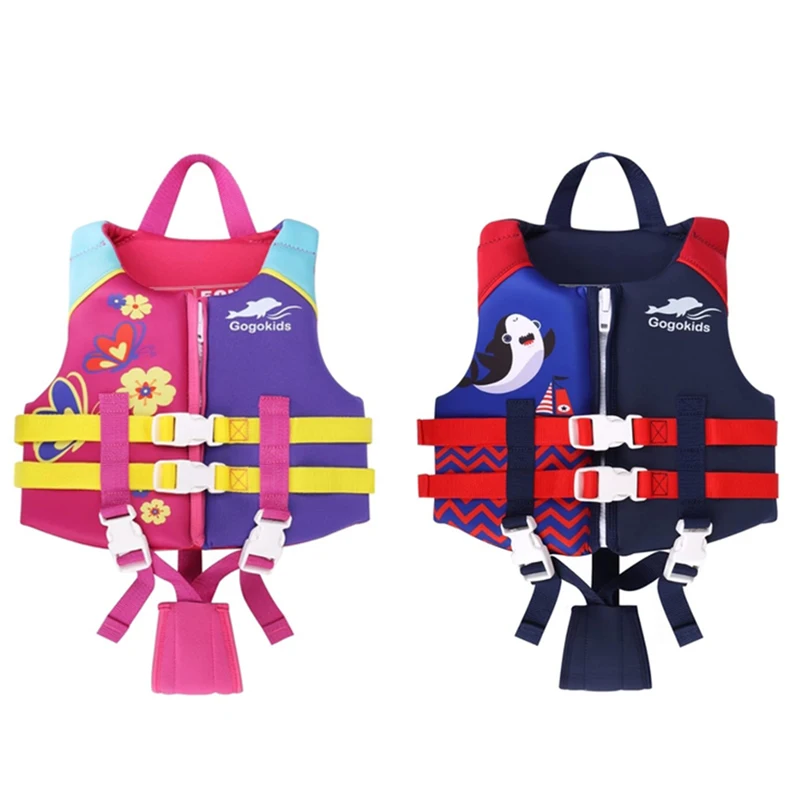Gilet de sauvetage en néoprène pour enfants, gilet de flottabilité pour sports nautiques, plage, surf, natation, voile, Rafting, gilet de sauvetage de sécurité