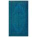 Turquoise 56" x 106" L Area Rug - Lofy Atina Oriental Machine Woven Rectangle 4'8" x 8'10" /Wool Area Rug in Blue 106.0 x 56.0 x 1.0 in blue/Wool | Wayfair