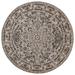 Brown/White Round 6' Area Rug - Ophelia & Co. Evans Oriental Handmade Tufted Wool Area Rug in Gray/Beige Wool | Wayfair OPCO3258 39885439