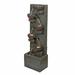 Millwood Pines Clorisa Weather Resistant Fountain in Green | 39 H x 8 W x 12 D in | Wayfair 627B00D991374D42AED7678FBBB68343