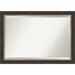 Red Barrel Studio® Earnice Wood Wall Mirror Wood in Brown | 28.75 H x 40.75 W x 1 D in | Wayfair 2840BF6C86B346BB9251D9010AEFC761