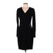 Banana Republic Cocktail Dress - Sheath: Black Solid Dresses - Women's Size 6 Tall