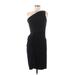 Boston Proper Cocktail Dress - Sheath Open Neckline Sleeveless: Black Print Dresses - Women's Size 8