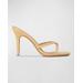 Arielle Raffia Crisscross Slide Sandals