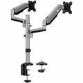 SIIG Dual Stacked Monitor Arm Desk Mount 17 32 Max Load 19.8 lbs for each arm VESA 75/100mm