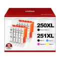 250XL 251XL Ink Cartridge Replacement for Canon PGI-250XL PGI 250 XL CLI-251XL CLI 251 XL to use with PIXMA MX922 MG5520 Printer (2 Large Black 2 Cyan 2 Magenta 2 Yellow 2 Small Black) 10 Pack