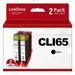 LinkDocs Compatible CLI65 CLI-65 Black Ink Cartridge with Pigment Ink Replacement for Canon CLI65 CLI-65 BK Work for PIXMA PRO-200 Printer (2-Pack Black)