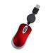 Gaming Mice Retractable Cable Mini Computer Mouse Wireless for Laptop Red Travel Girl