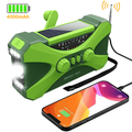 Emergency Weather Radio AM FM NOAA Hand Crank Emergency Radio 4000mAh Power Bank for Phone Charger Portable Solar Radio Weather Alert Flashlight for Emergency