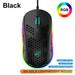 Keyboarant M8 RGB Gaming Mouse 6400 DPI Adjustable Ergonomic Mice For Computer Gamer RGB Light Gaming Mouse Black