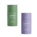 2 PCS Green Tea/Eggplant Purifying Clay Mask Lazy Solid Mask Stick Face Moisturizes Oil Control Deep Clean Pore Blackhead Acne Improves Skin for All Skin Types Men Women - (Green Tea+Eggplant)