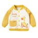 Toddler Boys Girls Jacket Children Kids Baby Cartoon Animals Long Sleeve Print Letter Baseball Coats Outwear Outfits Clothes Size 3-4T