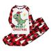 Cozy And Comfortable Christmas Family Pajamas Set With Animal Print And Color Block Design For Kids Red 6 Y