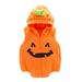 Canis Newborn Halloween Rompers Infant Pumpkin Face Pattern Bodysuit