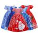 AJZIOJIRO Kids Baby Girls Christmas Princess Dresses 5-14Y Santa Claus Performance Skirt Snowflake Dresses Special Occasion Gown Skirt Toddler Dance Gown Party Dresses