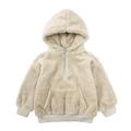 Honeeladyy Kids Girl s Fuzzy Hoodies Zipper Warm Loose Sherpa Hooded Sweatshirt Solid Color Pullover With Pockets #B-Halloween Gifts