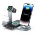 InnoMoon 4 in 1 Charger Base Fast Charging Wireless Charger Station for iPhone Galaxy Android