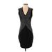 Haute Hippie Cocktail Dress - Party Plunge Sleeveless: Black Dresses - New - Women's Size Small