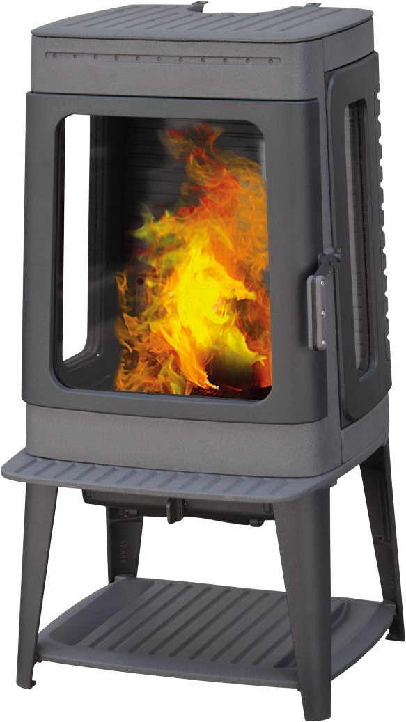 EEK A Design-Gusskaminofen Plamen Authentic 35N Herdplatte, ext. Zuluft Image