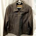 Columbia Jackets & Coats | Columbia Sportswear Company Heavy Leather & Lined Jacket Men Sz Lg 2/18/4 | Color: Brown | Size: L