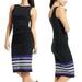 Athleta Dresses | Athleta Comeback Bodycon Side Ruched Tank Dress | Color: Black/Blue | Size: S