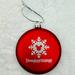 Disney Holiday | Disneyland Resort Annual Passport Collectors 3" Tin Christmas Ornament Red | Color: Red/Silver | Size: Os