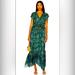 Free People Dresses | Free People Size M Nwt 2 Piece Green Print Top And Skirt Maxi (0147) | Color: Green | Size: M