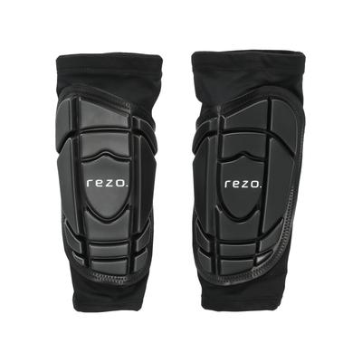 Fußball Schienbeinschoner REZO "PU Shin Guard" Protektoren Gr. S, schwarz temperaturregulierender StayCool-Funktion