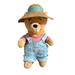 Disney Toys | Disney Vintage Winnie The Pooh Denim Overall With Hat Garden Pooh 14" Plush | Color: Blue/Yellow | Size: Osg