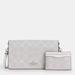 Coach Bags | Coach Boxed Anna Foldover Clutch Crossbody And Card Case Set In Signature Canvas | Color: White | Size: Os