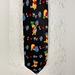 Disney Accessories | Disney Tie Mens Winnie The Pooh Classic All Over Print Cartoon Navy Blue | Color: Black/Yellow | Size: Os